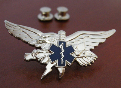 EMS Tactical Paramedic Insignia: Gold finish