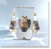 US Border Patrol Badge embedded in lucite